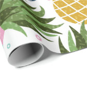 Pineapple seamless pattern illustration, colorful ラッピングペーパー (ロールコーナー)