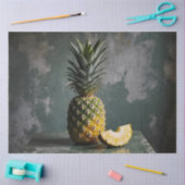 Pineapple & Slice Rustic Grunge Decoupage  薄葉紙 (クラフト)