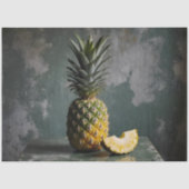 Pineapple & Slice Rustic Grunge Decoupage  薄葉紙 (正面)