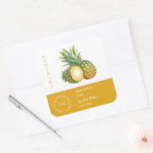 Pineapple Small Businessラベル スクエアシール (封筒)