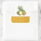 Pineapple Small Businessラベル スクエアシール (バッグ)