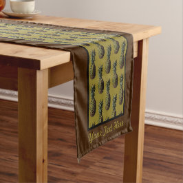 Pineapple Table Runner – オプションの個人用設定 ショートテーブルランナー