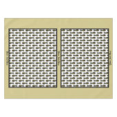 Pineapple Tablecloth – オプションのカスタマイズ テーブルクロス (正面(横))