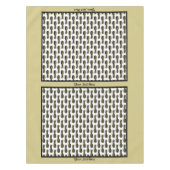 Pineapple Tablecloth – オプションのカスタマイズ テーブルクロス (正面)