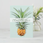 Pineapple Thank You Messageフラットカード 招待状 (スタンド正面)
