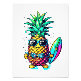 PINEAPPLE THE FRUIT OF FUN AND RELAXATION フォトプリント           