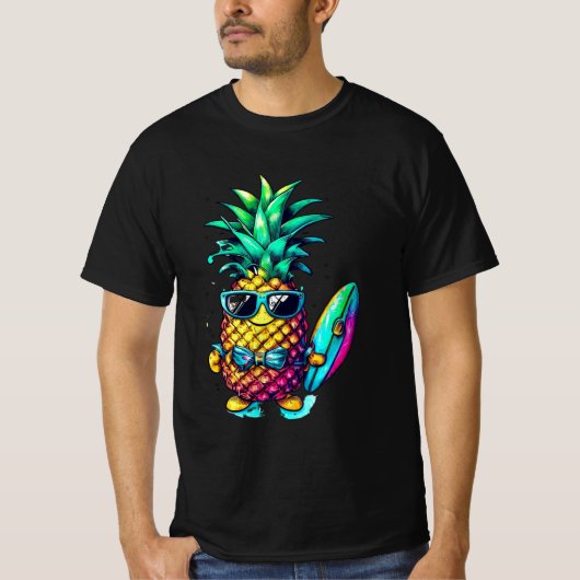PINEAPPLE THE FRUIT OF FUN AND RELAXATION Tシャツ (正面)