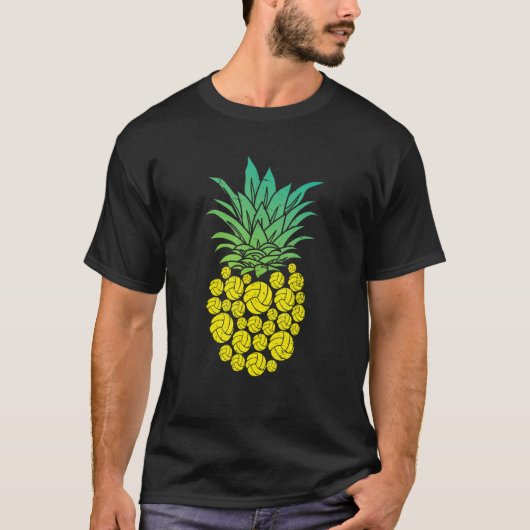 Pineapple Volleyball Fruit Beach Hawaii Hawaii Tシャツ (正面)