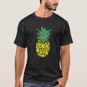 Pineapple Volleyball Fruit Beach Hawaii Hawaiian Tシャツ (正面)
