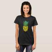 Pineapple Volleyball   Fruit Beach Hawaii Hawaiian Tシャツ (正面フル)