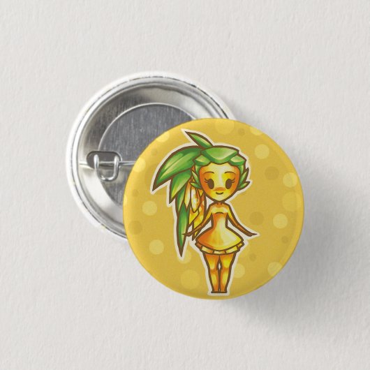 PineappleChibi 缶バッジ (正面&裏面)