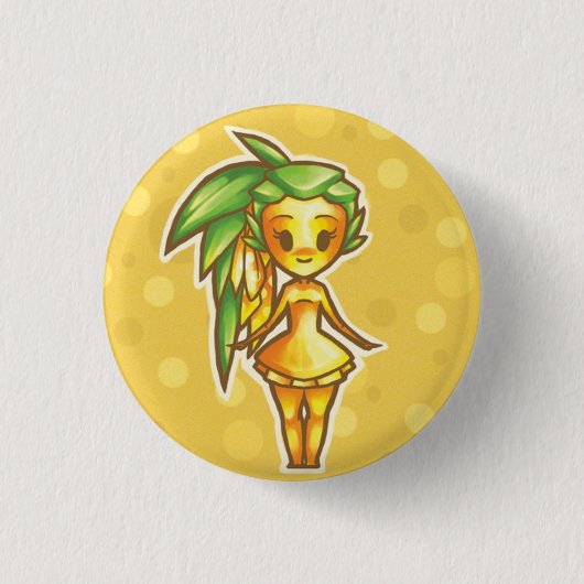 PineappleChibi 缶バッジ (正面)
