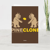 PINECLONESの挨拶状 カード (裏面)