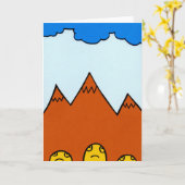 PINECLONESの挨拶状 カード (黄色い花)