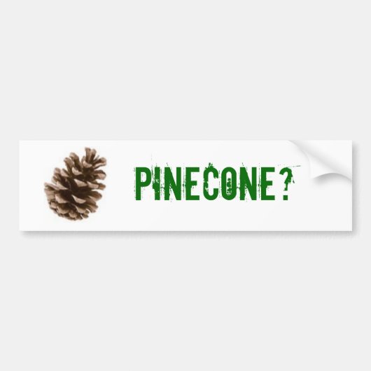 Pineconeか。 バンパーステッカー (正面)