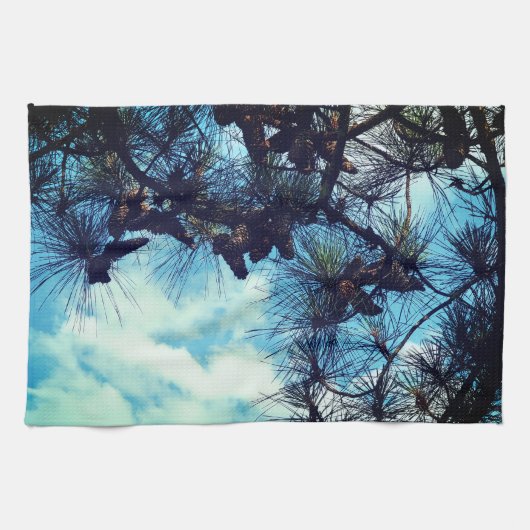 PineCone装飾 キッチンタオル (横)