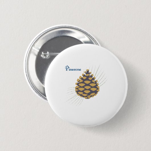 Pinecone 缶バッジ (正面&裏面)