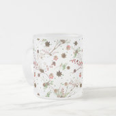 PINECONE AND BERRIES  フロストグラスマグカップ (正面左)