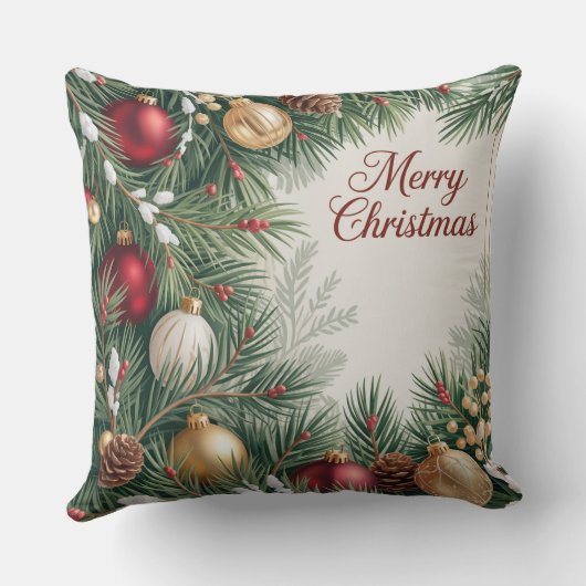 Pinecone Festive Frame クッション (裏面)