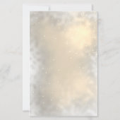 Pinecone String Lights Winter  Wedding Menu Card (裏面)