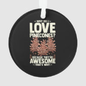 Pinecone Tree Funny Plant Mountain Forest オーナメント (裏面)