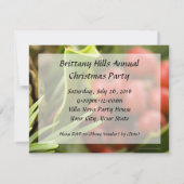 Pinecone with Hollyクリスマスカスタム招待状 招待状 (裏面)