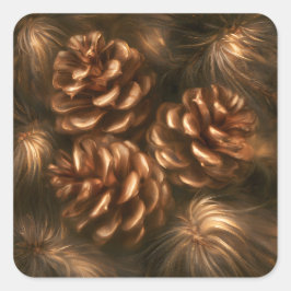 Pinecones スクエアシール