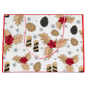 Pinecones and Candles ラージペーパーバッグ (正面)