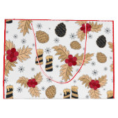 Pinecones and Candles ラージペーパーバッグ (裏面)