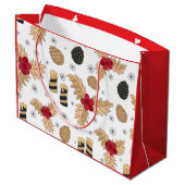Pinecones and Candles ラージペーパーバッグ (裏面アングル)