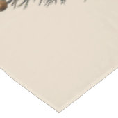 Pinecones and Crescent Moon Winter Love テーブルクロス (アングル)