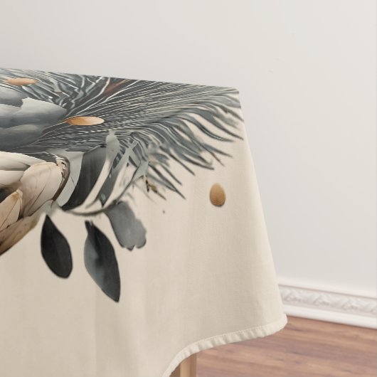 Pinecones and Crescent Moon Winter Love テーブルクロス (インサイチュ)