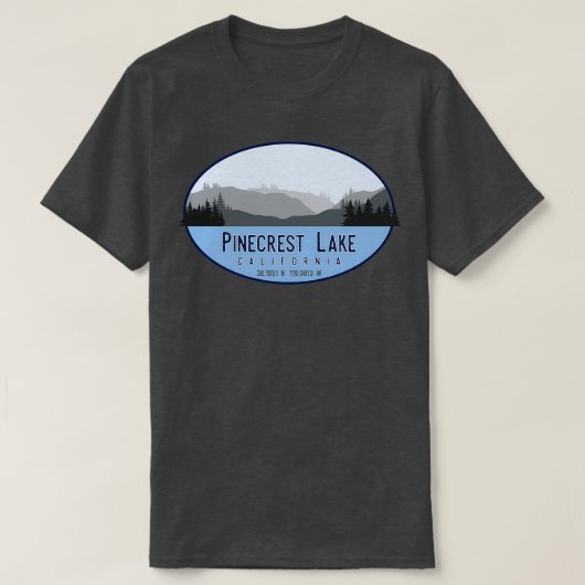 Pinecrest Lake California Tシャツ (デザイン正面)