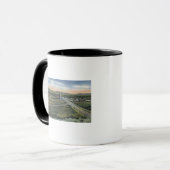 Pinedale, WY - Sublette Countyの郡庁所在地 マグカップ (正面左)