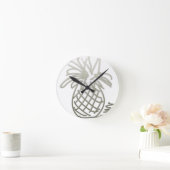 PineDoodle ラウンド壁時計 (ホーム)