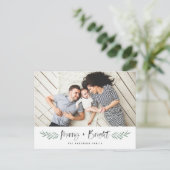 Pineneedleとメリー明るい写モダン真 シーズンポストカード (スタンド正面)