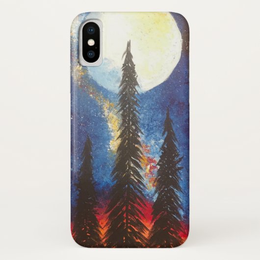 「Pines at Dusk」 iPhone X Case Case-Mate iPhoneケース (裏面)