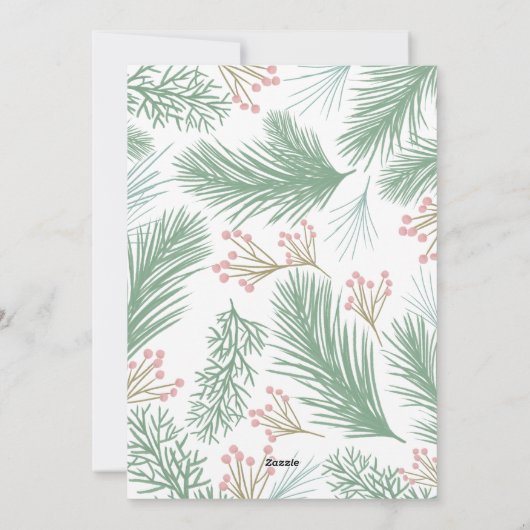 Pines Berries Multi Photo シーズンカード (裏面)