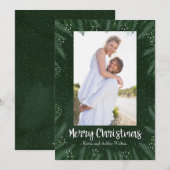Pines Branchesクリスマスフォト シーズンカード (正面/裏面)
