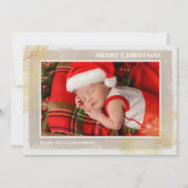 Pines Christmas Holiday写真誕生のお知らせ シーズンカード (正面)