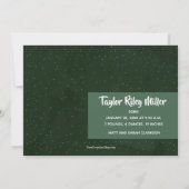 Pines Winter Photo Birth Announcements シーズンカード (裏面)