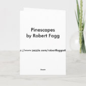 Pinescapeグリーティングカード カード (裏面)