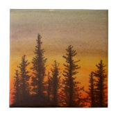 Pinetreeの日没 タイル (正面)