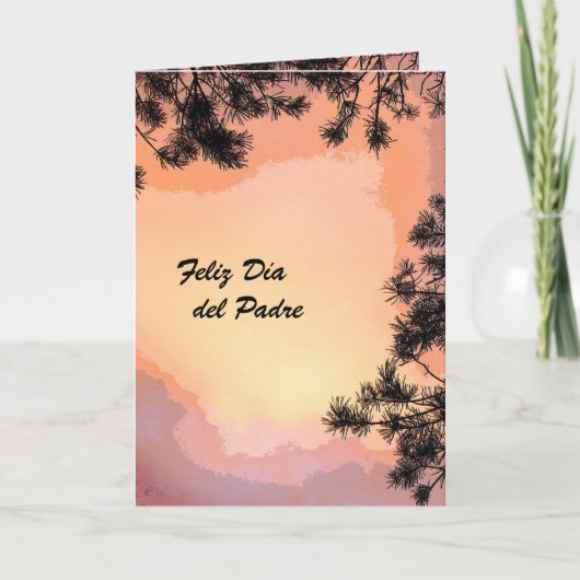 Piney Sunset Dia del Padre カード (正面)