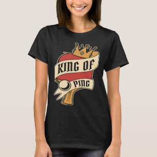 PingテーブルテニスパドルボールプロフィPingのキング Tシャツ