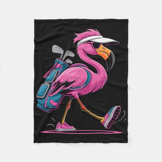 Ping Flamingo Golf Sungles Woman Ladies Men Golf L フリースブランケット (正面)