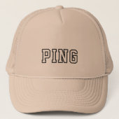 Ping Hat:プロフェッショナル文 キャップ (正面)