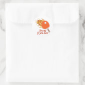 Ping Pongを燃やしてみる ラウンドシール (バッグ)