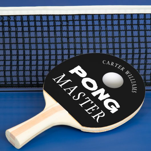 PING PONGマスター編集可能パーソナライズされたブラック 卓球ラケット (インサイチュ)