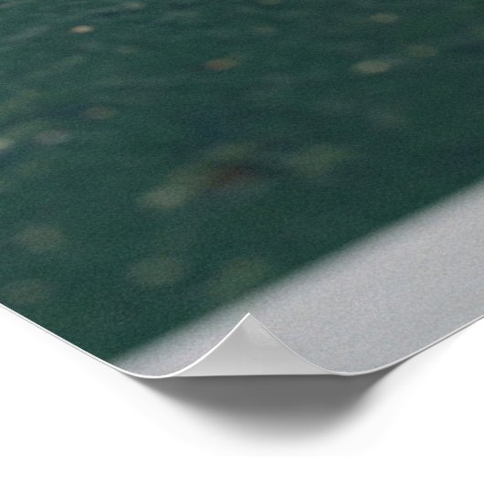 Ping Pong Ball on Green Table Court ポスター (角)